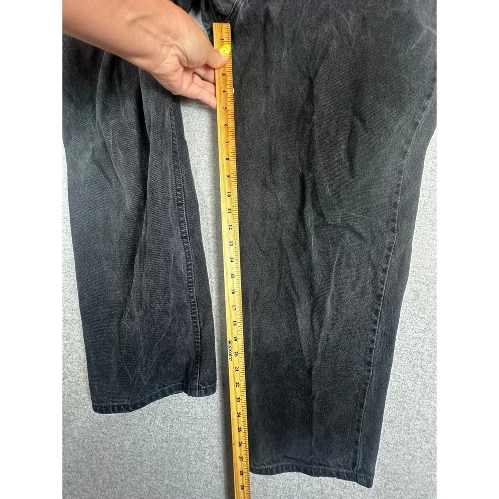 VTG Y2K Levis 550 Jean Men 42x30 (fits 40x20) Black Relaxed‎ Fit Faded Denim